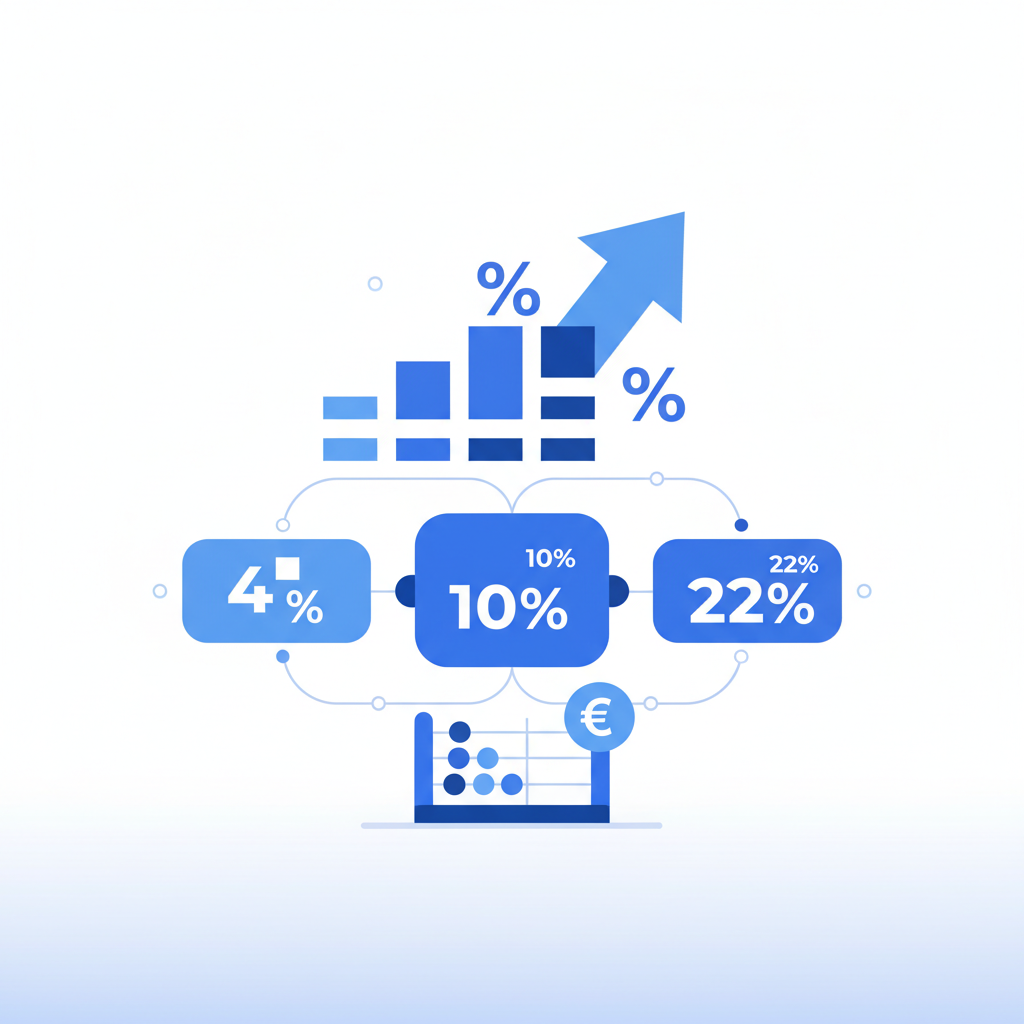 Calcolo IVA con le Aliquote Italiane: 4%, 10% e 22%